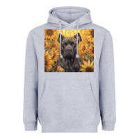 Heather Grey cane corso Heavyweight Hoodie - Unal Design