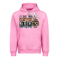 Fuchsia Pink i like my coffee black like my soul Urban Hoodie - Jasminsmagicworld