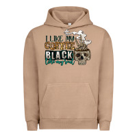 Pigment Burro i like my coffee black like my soul Urban Hoodie - Jasminsmagicworld