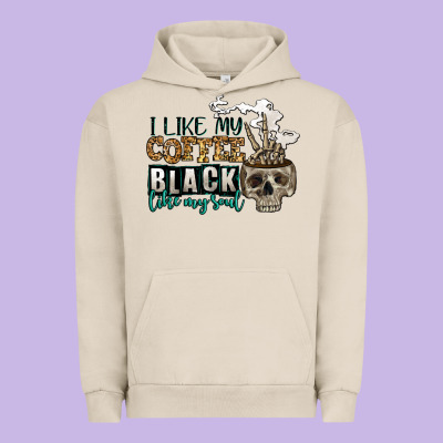 I Like My Coffee Black Like My Soul Urban Hoodie Designed By Jasminsmagicworld