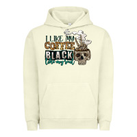 Pigment Pistachio i like my coffee black like my soul Urban Hoodie - Jasminsmagicworld