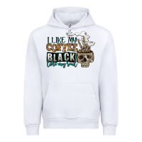 White i like my coffee black like my soul Urban Hoodie - Jasminsmagicworld
