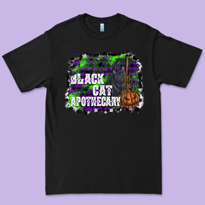 Black Cat Apothecary Premium Tee Designed By Sublimationcraftshop