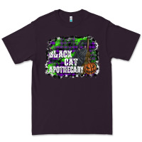 Plum black cat apothecary Premium Tee - SublimationCraftShop