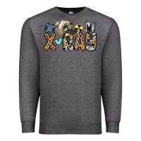 Charcoal Heather x ray Premium Sweatshirt - Zillion Design Studio