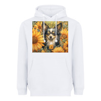 White chihuahua Heavyweight Hoodie - Unal Design