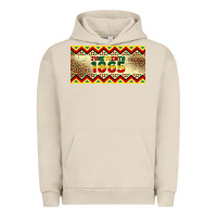 Pigment French Oak juneteenth 1865 leopard licence plate template Urban Hoodie - Artiststas