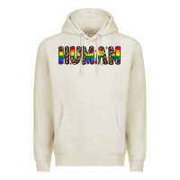 Oatmeal Heather human Premium Hoodie - JahusDesignShop