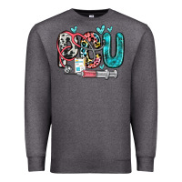 Charcoal Heather pcu Premium Sweatshirt - Zillion Design Studio