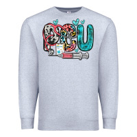 Heather Grey pcu Premium Sweatshirt - Zillion Design Studio