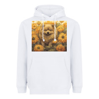 White chow chow Heavyweight Hoodie - Unal Design