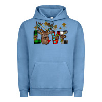 Pigment Pebble Blue love christmas Urban Hoodie - JahusDesignShop