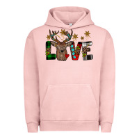 Pigment Salmon love christmas Urban Hoodie - JahusDesignShop