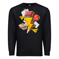Black teacher lightning bolt Premium Sweatshirt - texasbilliewilder