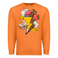Carrot teacher lightning bolt Premium Sweatshirt - texasbilliewilder