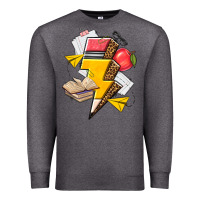 Charcoal Heather teacher lightning bolt Premium Sweatshirt - texasbilliewilder