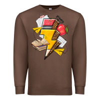 Chestnut teacher lightning bolt Premium Sweatshirt - texasbilliewilder