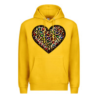 Lemon pride leopard heart Premium Hoodie - JahusDesignShop