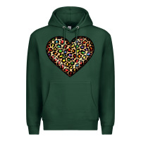 Sports Green pride leopard heart Premium Hoodie - JahusDesignShop