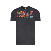 Vintage Black love sunflower usa flag leopard Vintage Tee - Artiststas