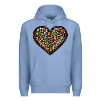 Colony Blue pride leopard heart Premium Hoodie - JahusDesignShop