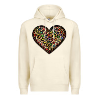 Sandshell pride leopard heart Premium Hoodie - JahusDesignShop