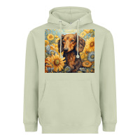 Matcha dachshund Heavyweight Hoodie - Unal Design