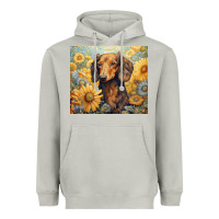 Moon Dust dachshund Heavyweight Hoodie - Unal Design