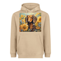 Mushroom dachshund Heavyweight Hoodie - Unal Design