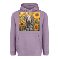 Lavender dalmatian Heavyweight Hoodie - Unal Design