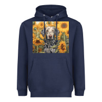 Navy dalmatian Heavyweight Hoodie - Unal Design
