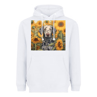 White dalmatian Heavyweight Hoodie - Unal Design