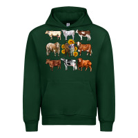 Forest Green western cowsand sunflowers Urban Hoodie - AdoDesignShop
