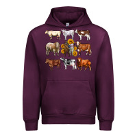 Mauve Wine western cowsand sunflowers Urban Hoodie - AdoDesignShop