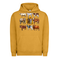 Pigment Peanut Butter western cowsand sunflowers Urban Hoodie - AdoDesignShop