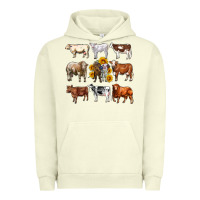 Pigment Pistachio western cowsand sunflowers Urban Hoodie - AdoDesignShop