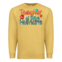 Antique Gold teacher of tiny humans Premium Sweatshirt - texasbilliewilder