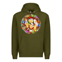 Army Green Christmas chick Premium Hoodie - Artiststas