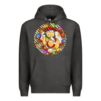 Charcoal Heather Christmas chick Premium Hoodie - Artiststas