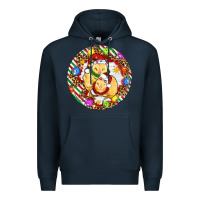 Navy Christmas chick Premium Hoodie - Artiststas