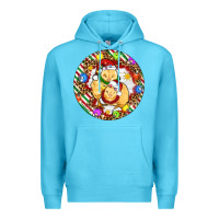 Ocean Blue Christmas chick Premium Hoodie - Artiststas