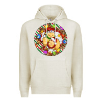 Oatmeal Heather Christmas chick Premium Hoodie - Artiststas