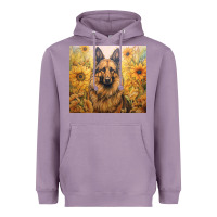 Lavender german shepherd Heavyweight Hoodie - Unal Design