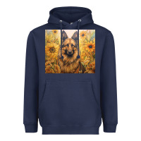 Navy german shepherd Heavyweight Hoodie - Unal Design