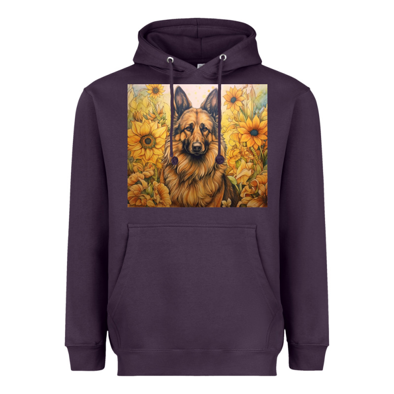 German Shepherd Heavyweight Hoodie by Unal Design | Teevron