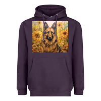 Plum german shepherd Heavyweight Hoodie - Unal Design