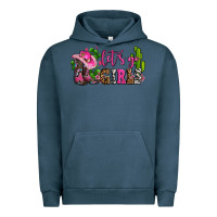 Pigment Midnight Navy lets go girls with boots and hats Urban Hoodie - AdoDesignShop