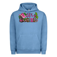 Pigment Pebble Blue lets go girls with boots and hats Urban Hoodie - AdoDesignShop