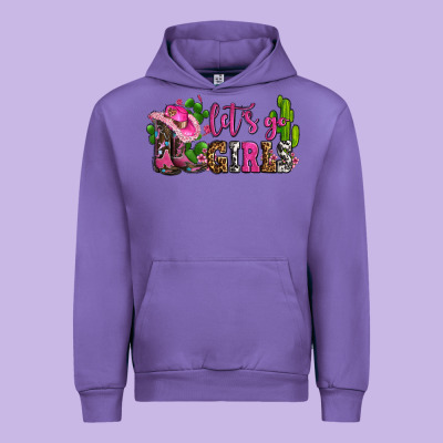 Lets Go Girls With Boots And Hats Urban Hoodie Designed By Adodesignshop