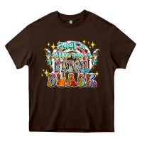 Chocolate Brown just a little ray of pitch black Heavy Core Tee - CowhideDigitalArt